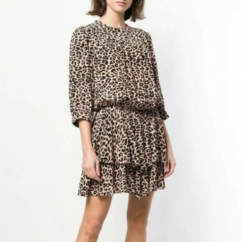 Zadig & Voltaire Rooka Leopard Dress, NWT, Small